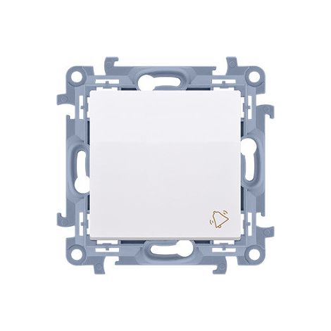 Pulsante "Campanello" (modulo) 10 AX, 250 V, morsetti a innesto rapido, bianco Simon
