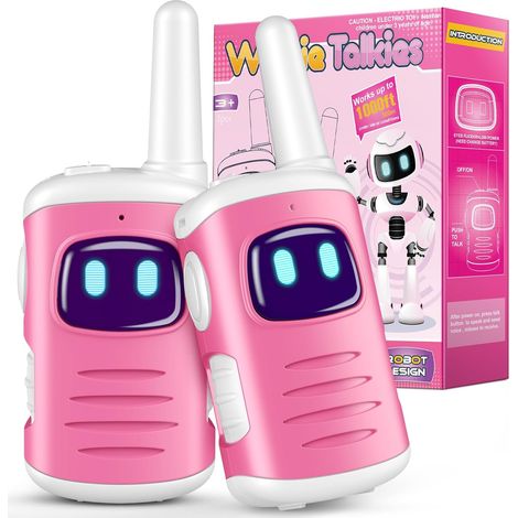 2 Talkie Walkie, Léger 81g, Portée 300m, Simple Utilisation, Jouet Extérieur Enfant 3-10 Ans (1/5)