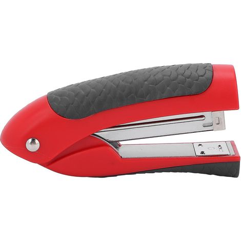 Agrafeuse rouge portative - Design compact et confortable pour la maison, le bureau et l'école (1/5)