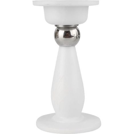 Loquet de porte magnétique blanc – Butée adhésive en acier inoxydable (sans perçage, montage au sol/au mur) (1/5)