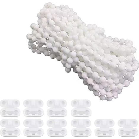 Store enrouleur occultant, sans perçage, chaînette de 10 mètres avec 10 boucles nacrées. (1/5)