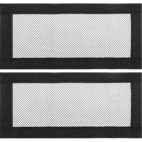 Stück Autositz-Lüftungsgitterabdeckungen, kompatibel mit Model Y und Model 3, Antiblockier-Schutzgitter für Luftauslässe, 25 x 11,8 cm, Schwarz (1/5)