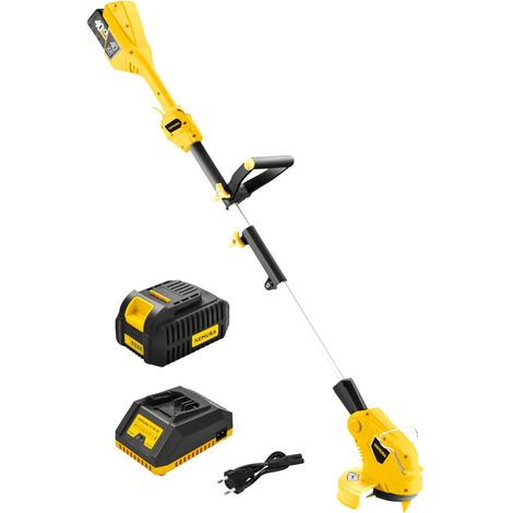 Nemura – Coupe-bordure à batterie 40V avec 2 batteries 2Ah – Moteur Brushless – Autonomie 35min – Diamètre de coupe 25cm (1/5)