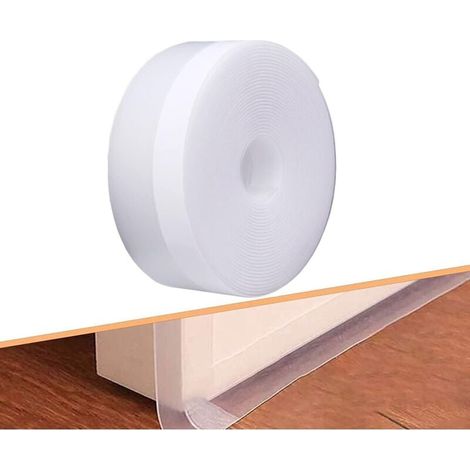 5 Mètres Joint Porte Isolant Bas de Porte Anti Froid Adhésif pour Fenêtres Porte de Douche Bande d'étanchéité Auto-adhésive de Silicone Stop Bruit et Poussière (1/4)