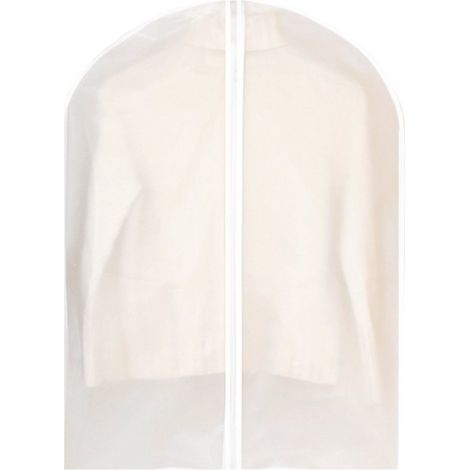 Housses à vêtements / Housses de costume — 60 x 100 cm Protections anti-poussière avec fermeture éclair intégrale Convient pour les manteaux, les robes et l'organisation de la garde-robe (Lot de 5) (1/5)