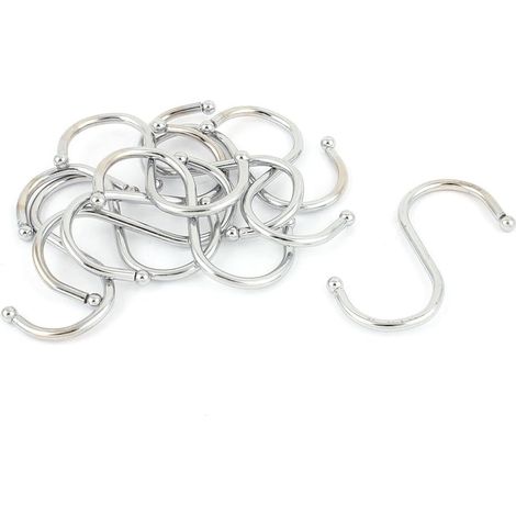10 Stück Silber Ton Küche S geformt Edelstahl hängende Haken Aufhänger DE