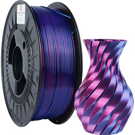 Filamento 3DPower PLA seda doble 1,75 mm Morado/Azul 1 kg (1/4)