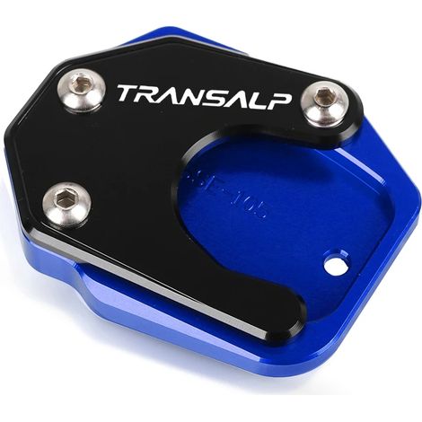 (Logo TRANSALP) Compatible avec Honda XLV 600 650 700 TRANSALP XL600V XL650V XL700V. Béquille latérale CNC, extension de béquille, plaque de support, coussinet maxpower (1/4)