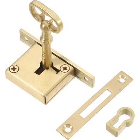 PACKOVE Serrure de porte en laiton doré pour armoires et tiroirs (1/5)