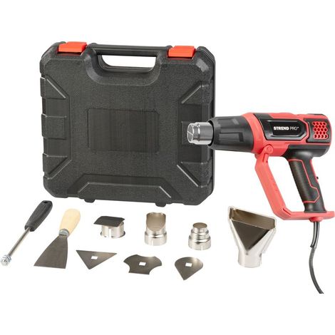 Heißluftpistole Strend Pro HG203, 2000W, LCD-Display, mit Koffer (1/5)