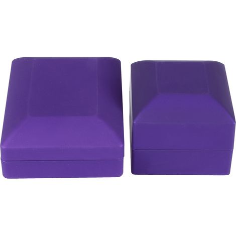 Écrin violet pour collier pendentif, boîte cadeau LED pour bague, présentoir à bijoux, accessoire mariage fiançailles (1/5)