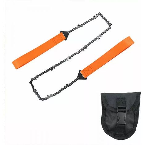 Scie à main, tronçonneuse, scie à main, corde à scier, scie à corde, scie à branches, sac de survie extrêmement tranchant (1/5)