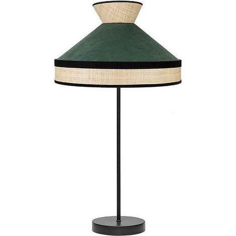 Sobremesa Alto Fabrizio 1xe27 Natural/verde Botella 61x30x30 Cm (1/2)