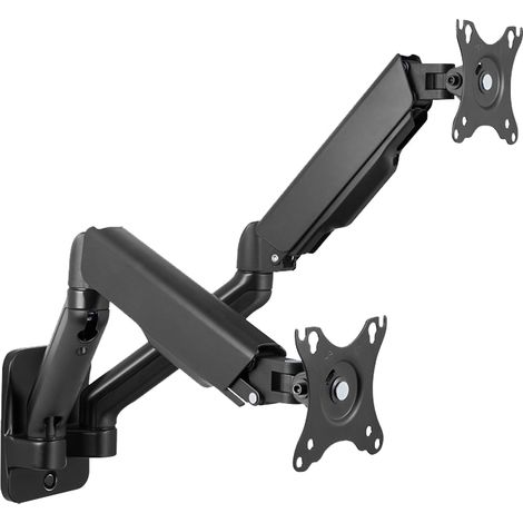 LOGILINK Support mural pour moniteur BP0146 double, 17-32, vérin à gaz