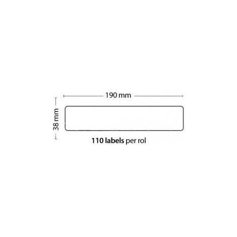 Rollo de 110 Etiquetas Adhesivas tamaño 190mm38mm110 Unidades compatible Dymo99018 (1/2)