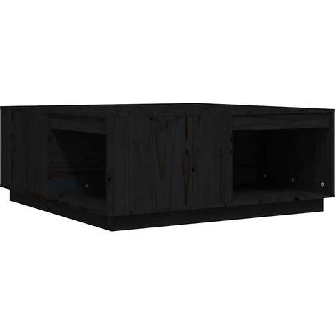 Maison Exclusive - Tavolino da Salotto Nero 100x101x40,5 cm Legno Massello di Pino