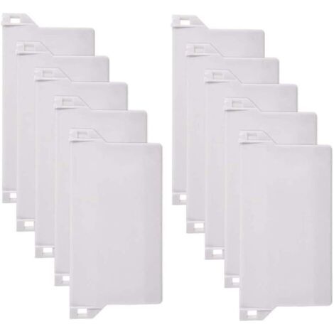 10pcs Poids Aveugles Verticaux, 125mm Poids pour Stores Verticaux Lattes Inférieure Lattes De Remplacement des Pièces De Rechange , Blanc (1/5)