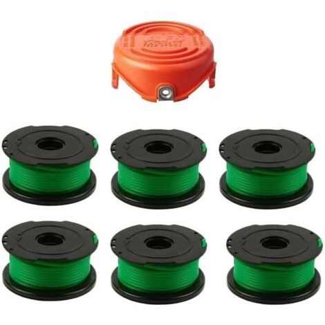 BUNTHAUS Bobine de fil pour Black et Decker GH3000, LST540, LST540B, GH3000R, débroussailleuse sans fil 2,0 mm 6,1 m, Bobine de fil rechange Coupe Bordure pour Black and Decker SF-080-BKP/90583594