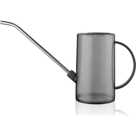 VURAHOME - Arrosoir noir, arrosoirs à long bec de 1 L, utilisé pour les plantes succulentes d'intérieur, les plantes en pot de fleurs de jardin - gris marbre (1/5)