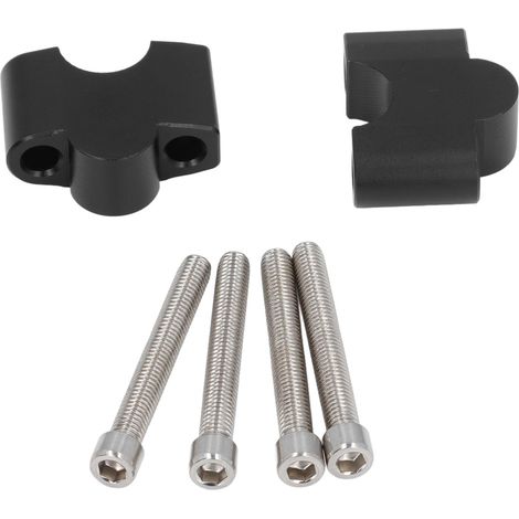 Kit di rialzi per manubrio moto in lega di alluminio T6063, 1 coppia, 30 mm, anodizzato, riduce l'affaticamento durante la guida per Eliminator 400 450 SE Z650RS. (1/4)