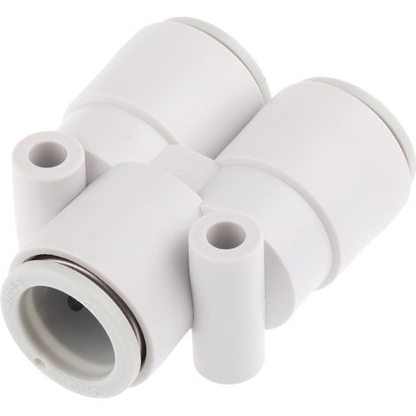 Adaptateur tuyau à tuyau en Y SMC KQ2 vers Enfichable, 12 mm Enfichable, 12 mm