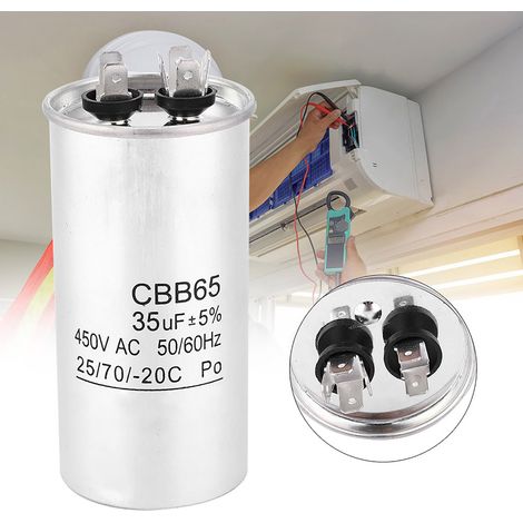 Condensateur de démarrage pour climatiseur CBB65 450V 35UF (1/5)
