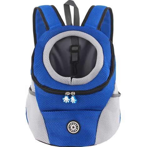 1 Sac À Dos Pour Chien Tissu Élastique Fond Étanche Sangles Réglables Ventilation Maille Randonnée Voyage (1/5)