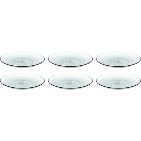 Assiettes en plastique effet martelé (Lot de 6)