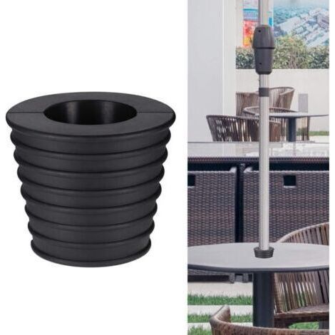 Cône de Parapluie Support de Base, pour Ouverture et Stabilité du Trou de Table Patio ou Support de Base pour Parasol, Pied de Parasol, 1.5" Parasol (1/4)