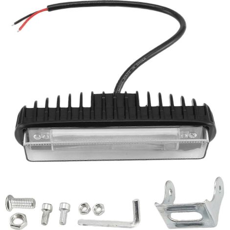 Barre lumineuse LED rouge 4 pouces 30 W pour chariot élévateur, camion, voiture, zone de travail dangereuse, entrepôt, étanche 10-80 V (1 pièce), lumière rouge (1/5)