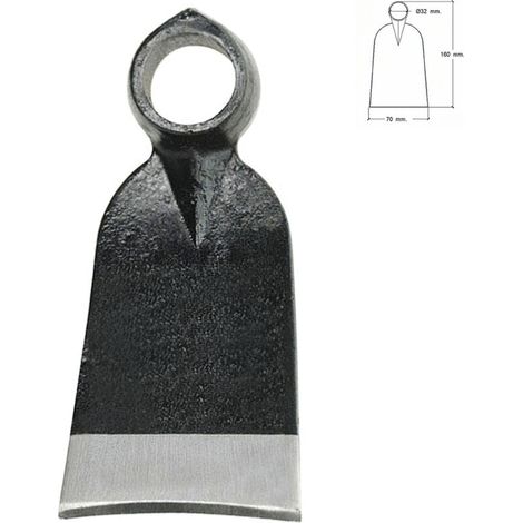 Houe forgée sans manche 343/310 grammes (1/2)