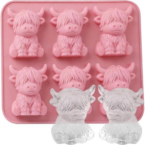 à glaçons pour congélateur vache des Highlands en silicone (1/5)