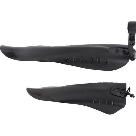 paire de garde-boue avant et arrière en plastique noir pour vélo de route et VTT (1/5)