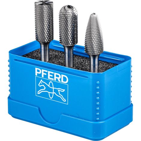 PFERD TOOLS Hartmetall Hochleistungskleinfrässtift Set 1312 MICRO 3-tlg. Ø 12mm Schaft-Ø 6mm Feinbearbeitung (1/5)
