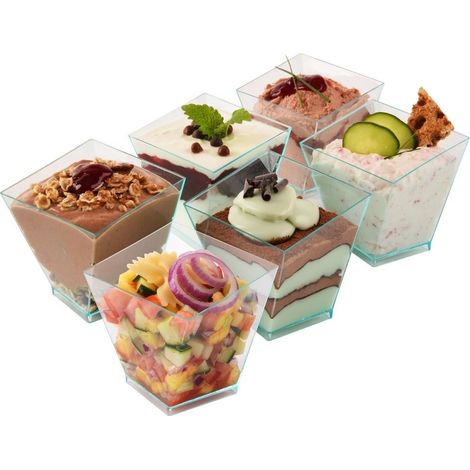 Sechs elegante schalen fur sue und herzhafte snacks