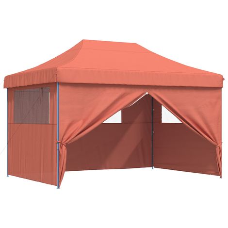 Party-Zelt Terrakotta 279 x 410 x 315 cm Oxford-Stoff vidaXL