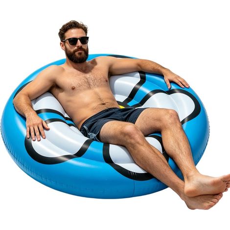 Flotteur de piscine rond, portable, imperméable, résistant et gonflable (1/5)