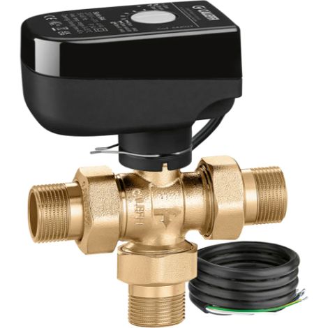 Drei-Wege-Kugel-Zonenventil, motorisierte Bypass-Version, 3/4", Spannung 230V Caleffi 644352 3BY 3/4"