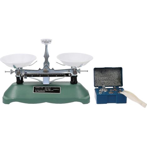 1 Ensemble de balance pour expérience physique, balance de test avec poids-20X14.5CM-Light Grey