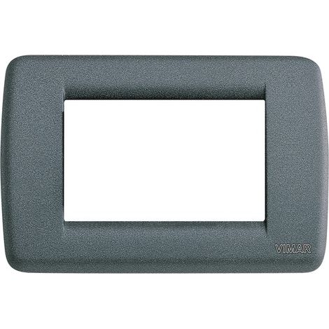 Vimar Placca Rond 3 m, Ardesia (1/2)