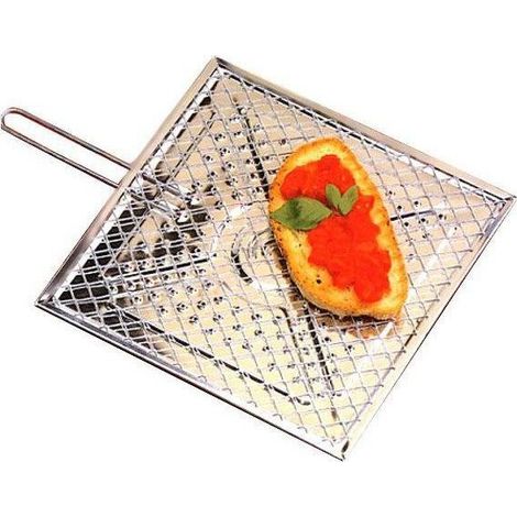 Toaster-Grillrost, Toast, Brot, Gemüse, Polenta, 25 x 25 cm