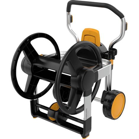 Fiskars Waterwheel XL carrello per tubo nero e arancione (1/5)