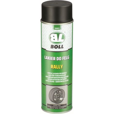 Peinture noire mate pour jantes de rallye 500 ml
