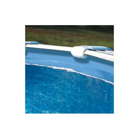 Piscine acier blanc Atlantis ronde 5,70 x 1,32 m - Gré (1/5)