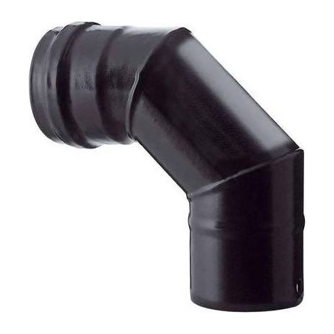 COUDE PELLET 90° NOIR MAT SAVE