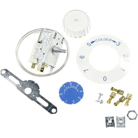 Thermostat VT9 (AS0000154, 481927129103) Réfrigérateur, congélateur AEG, ARISTON HOTPOINT, ARTHUR MARTIN ELECTROLUX, BAUKNECHT, BRANDT, CANDY, DE DIETRICH, ELECTROLUX, FAGOR, FAR, FAURE, HOOVER, IGNIS (1/2)