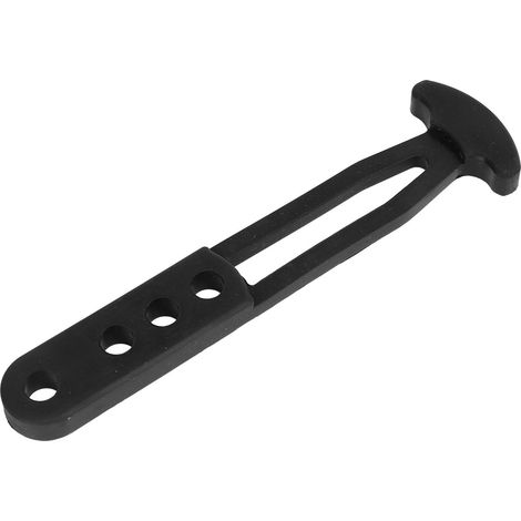 Sangle télescopique en caoutchouc noir pour échelle de bateau avec 4 trous de fixation réglables (1/5)