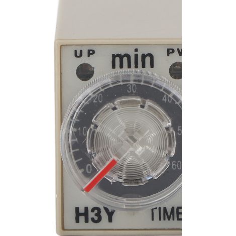 Minuteur à Cadran H3Y-2 8 Broches, Temporisateur Réglable 0-60 Min, Relais 5A Polyvalent
