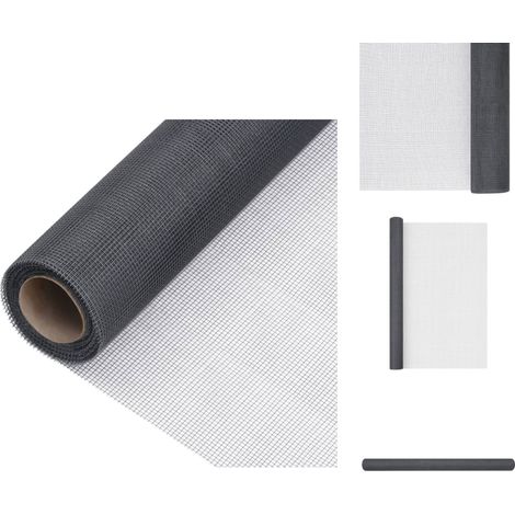 Zaunfelder - Living Fliegengitter Fiberglas 100x2000 cm Grau (1/5)