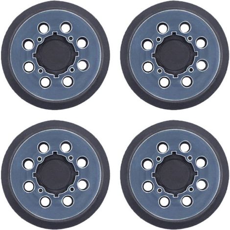 4 patins ponçage 125mm 8 trous - Compatible DeWalt DWE6423/DW420 - Remplacement direct - RSP54 équivalent